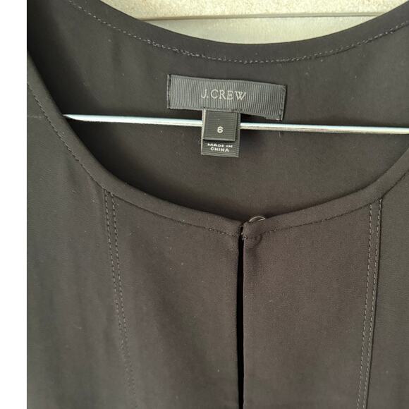 J CREW Lot/3 Sleeveless Popover Lightweight Tops Blouses Red, Navy, Black sz 6 - Picture 4 of 9